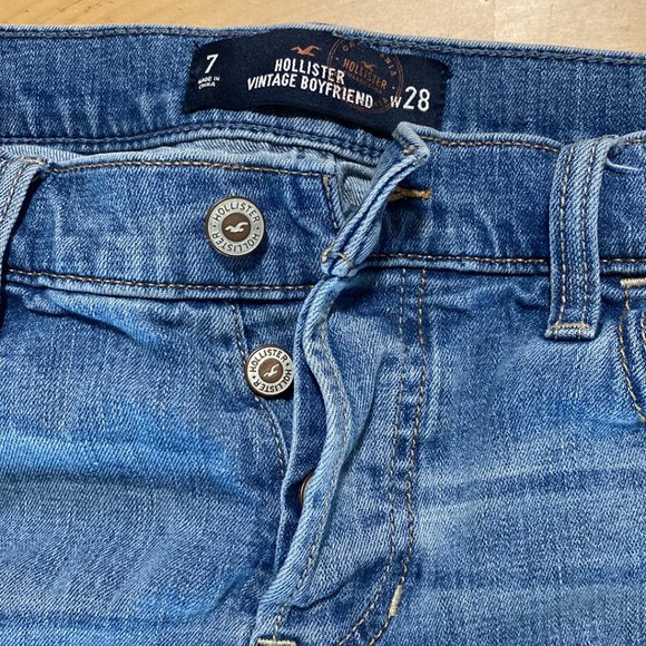 268-You Are Powerful ❤️ Hollister Vintage Boyfriend Jeans - Picture 3 of 7